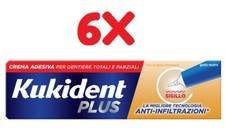 OFFERTA Kukident Sigillo Crema Adesiva Per Dentiere 6 x 40gr