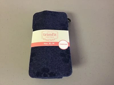 Nuevo con etiquetas Medias de Moda Trimfit para Niñas Talla Grande 10-14 Denim Brezo 1 Par #181R Foto 1 de 2