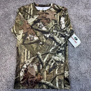 Mossy Oak Long Sleeve Camo Shirt Men's Small Compression Fit Lightweight Stretch - Picture 1 of 12