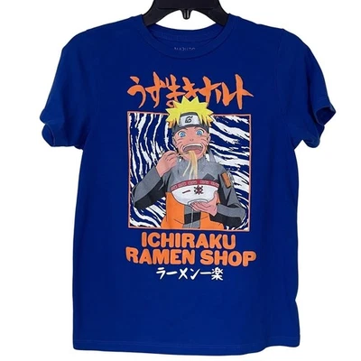 Camiseta Naruto Shippuden Ichiraku Tienda Ramen Niños L Azul Manga Corta Anime Camiseta Foto 1 de 4
