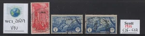 WC1_20637. ITALIAN COLONIES:LIBIA. 1936 air mail set. Sc. C26-C27. Used - Picture 1 of 1
