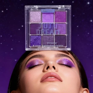 9-color Purple Eyeshadow Palette - 9 Matte & Shimmer Shades Best - Picture 1 of 9