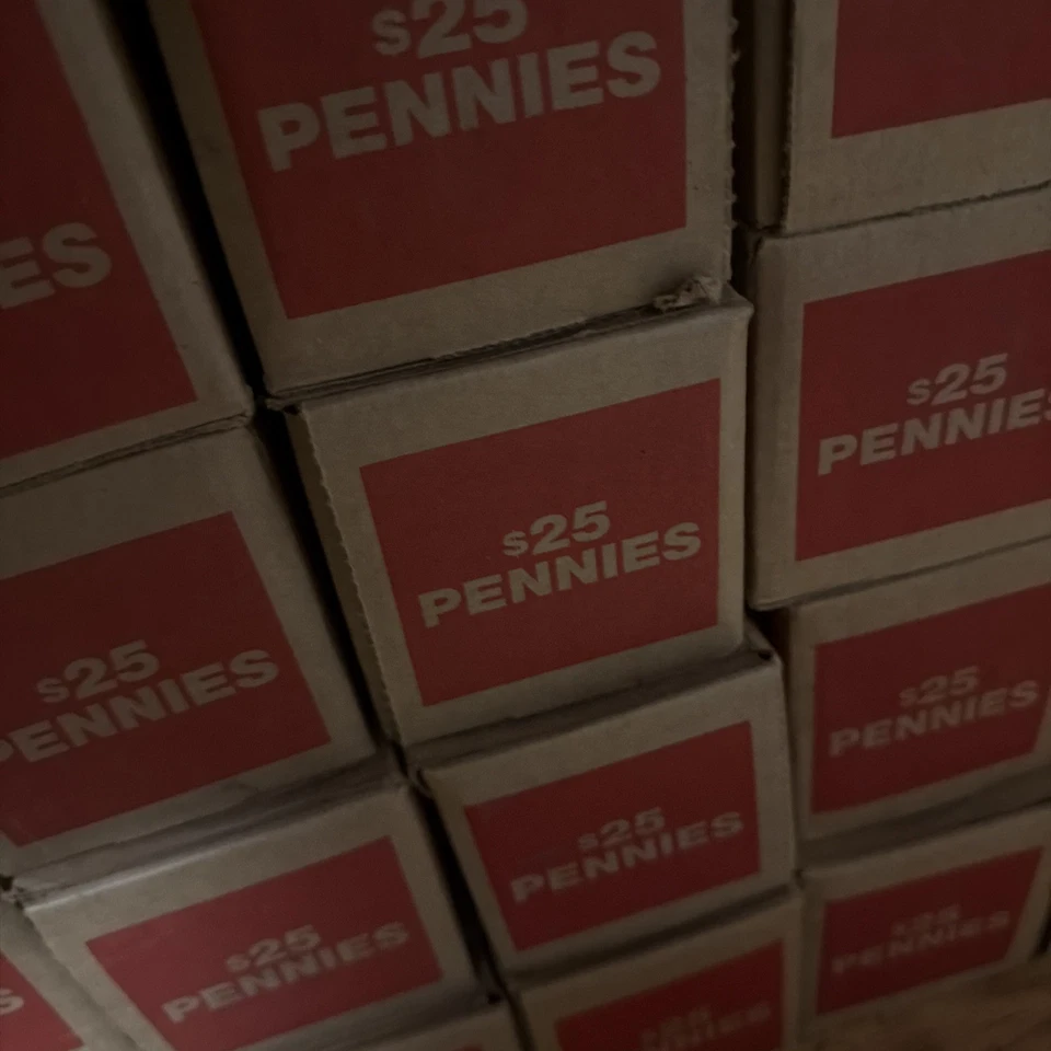 Unsearched, Unopened, SEALED Box Of Pennies $25 Face Value, Rare Discontinued! - Image 1 of 1