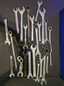(V4) Lot Of Misc Used Wrenches, Gearwrench, Craftsman, Chrome Vanadium, YKS, Etc - Picture 1 of 9