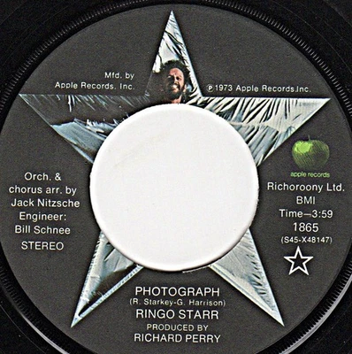 PHOTOGRAPH - RINGO STARR - NEVER PLAYED! NM - Image 1 of 4