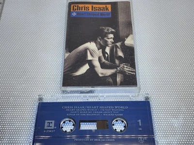 CHRIS ISAAK Heart Shaped World Cassette 1989 US Release Reprise Tested - Imagem 1 de 2