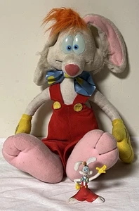 Peluche Roger Rabbit Playskool 1988 vintage + figura de PVC 1987 - Imagen 1 de 10