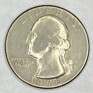 Moneda de cuarto de dólar Washington 1970 D - Imagen 1 de 6