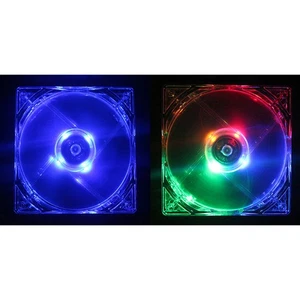 80mm LED Computer PC Fan 8025 Silent Cooling Fan 12V LED Luminous Chass Compuf8 - Photo 1/14