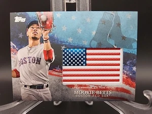 2018 Topps Mookie Betts #IDML-MB Independence Day Patch Blue /50 - Picture 1 of 6