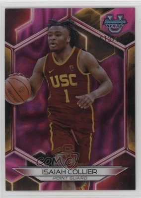 2023-24 Bowman U Best Pink Lava Refractor /100 Isaiah Collier #93 - Image 1 of 2