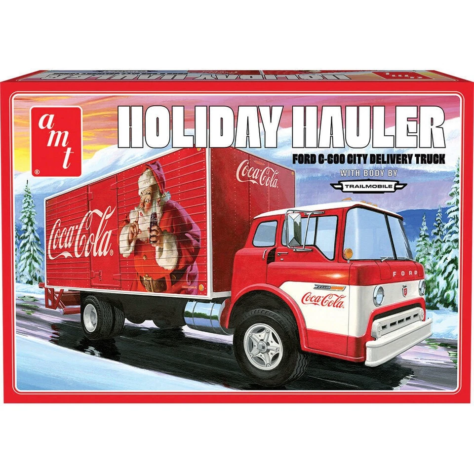 Ford C-600 City Holiday Delivery Truck Coca-Cola 1/25 Kit - Image 1 of 1