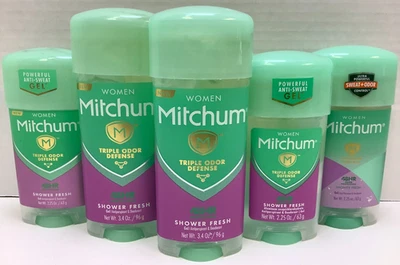 Gel antitranspirante y desodorante Mitchum Women Shower Fresh, (2) 3,4 oz y (3) 2,25 oz Foto 1 de 4