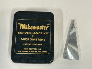 Vintage Mikemaster Überwachungsset 1" Mikrometer Kalibrierungsprüfung für 0 -1" (A25) - Bild 1 von 9
