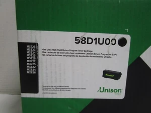 GENUINE LEXMARK 58D1U00 ULTRA HIGH YIELD BLACK TONER CARTRIDGE NEW SEE PHOTOS - Picture 1 of 15