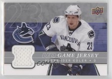 2008-09 Upper Deck UD Game Jersey Series 1 Alexander Edler #GJ-AE