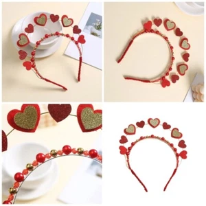 2024 Valentines Headdress Stage Props Hairhoop Sequins Hair Decors - Picture 1 of 9