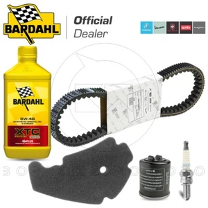 KIT TAGLIANDO CINGHIA OLIO BARDAHL 5W40 ORIGINALE PIAGGIO BEVERLY ie 300 2015 - Picture 1 of 3