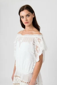 Sharkira Bardot Beach Dress - One Size - Picture 1 of 2