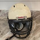 Riddell Football Helmet Adult Medium White Used In Good Condition