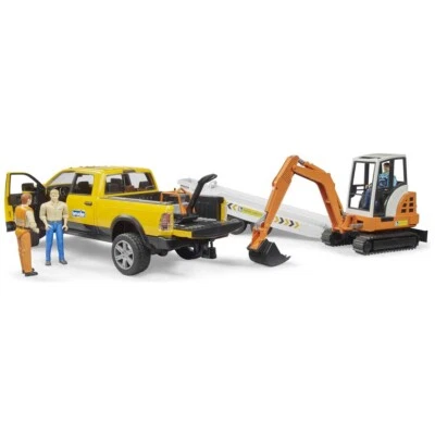 BRUDER 02546 RAM Rental mit Minibagger - Bild 1 von 4