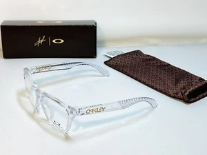 New Oakley Mbappe Frogskins XS RX Sunglasses Frames Clear Demo Lens Small Youth - Picture 1 of 8