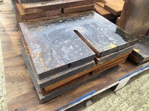 22kg 50lb Hanger Slotted Rectangle Test Weight steel plate ballast calibration - Picture 1 of 4