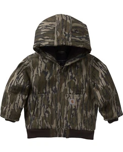 Carhartt Boys' Canvas Insulated Hooded Active Jacket Size 12M - Picture 1 of 6