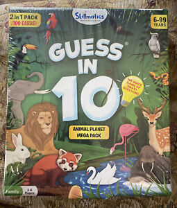 Skillmatics Card Game : Guess in 10 Animal Planet Combo 6 + NEW Free Shipping