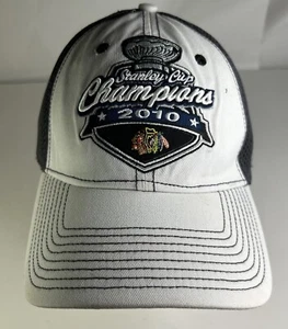 Gorra de hockey New Era 39Thirty 2010 Chicago Blackhawks Stanley Cup Champions - Imagen 1 de 6