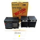NEW IN BOX SONY CFS-3000 AM/FM Cassette Boombox Radio 19" Long Vintage 1980's