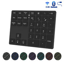 35 Keys Backlit Keyboard Bluetooth-Compatible 2.4G Wireless Triple Mode Keypad