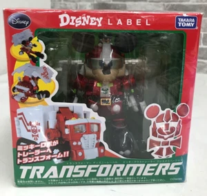 Takara Tomy Transformers Disney Label Mickey Mouse Trailer Figure Christmas Ver. - Picture 1 of 3
