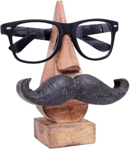 Holz Nase geformte Spezifikationen Brillenhalter Ständer, Schnurrbart Brillenhalter - Bild 1 von 4