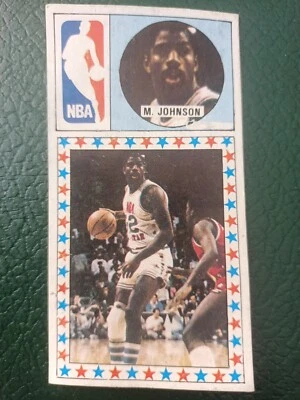Magic Johnson #161 Card 1986 Merchante NBA logo man - Imagen 1 de 4