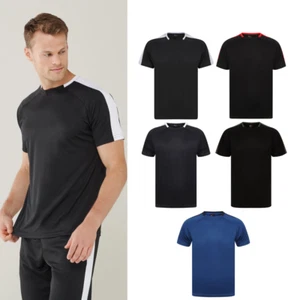 Finden & Hales Unisex Team T-shirt LV290 - Adult Gym Sports Polyester T - Picture 1 of 14