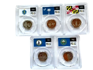 2000 S CLAD PROOF STATE QUARTERS PCGS PR69DCAM FLAG LABEL - Picture 1 of 22