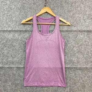 Lululemon Tank Top Womens 4 AUS 8 Purple Sleeveless Stretch Fitted Gym 17519 - Picture 1 of 8