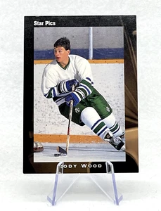 Darin Wood 1991 Star Pics #12 RC San Jose Sharks - Picture 1 of 2