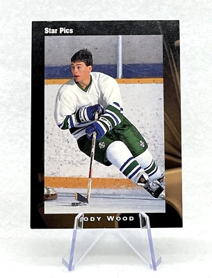 Darin Wood 1991 Star Pics #12 RC San Jose Sharks - Image 1 of 2