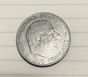 I Francs Charles DeGaulle Sondermünze - 1958-1988 - Bild 1 von 2