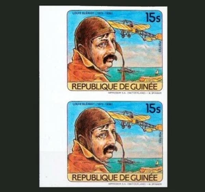 Guinea 1984 MNH Par Imperf, Louis Bleriot, aviador francés, ingeniero inventor - Imagen 1 de 1
