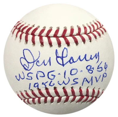 Don Larsen "WS PG 10-8-56, 1956 WS MVP" Autographed Baseball (JSA) - Image 1 of 2