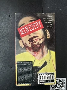 MINISTRY In Case You Didn’t Feel Like Showing Up (LIVE) VHS 1990 - Picture 1 of 7