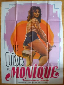 LES CUISSES DE MONIQUE Mein heißer Schoß 1978 Affiche Erotico Originale 120x160 - Photo 1/3