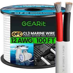 12/2 Marine Wire (100 Feet) 12AWG Gauge - Tinned OFC Copper/Marine Grade Speaker - Picture 1 of 8
