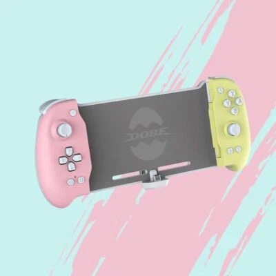 DOBE TNS-1188 PINK&YELLOW Eggshell Controller Gripcon Switch Controller - Image 1 of 3