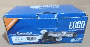 ECCO 3611B BLUE DIRECTIONAL LED GRILLE/DECK/DASH MOUNT LIGHT - Picture 1 of 15