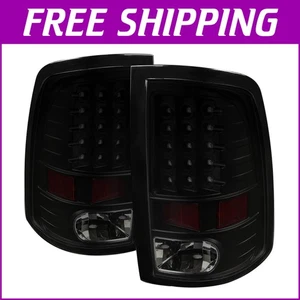 Direct Bolt-On Black Tail Lights for RAM 2009-2018 - Driver & Passenger Side - Picture 1 of 9