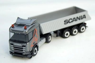 Scania Cr 20 N/XT Eckmulden-sattelkipper, Herpa-Werbemodell Iaa 2022 Im M.1 : - Immagine 1 di 4